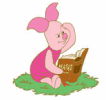 Piglet Reading